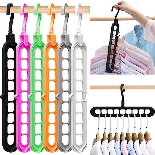 9 Hole Hanger Space Saving Clothes Organizer