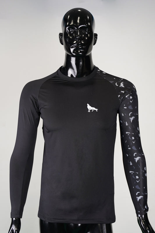 DFC MENS LONG SLEEVE SHIRT BLACK