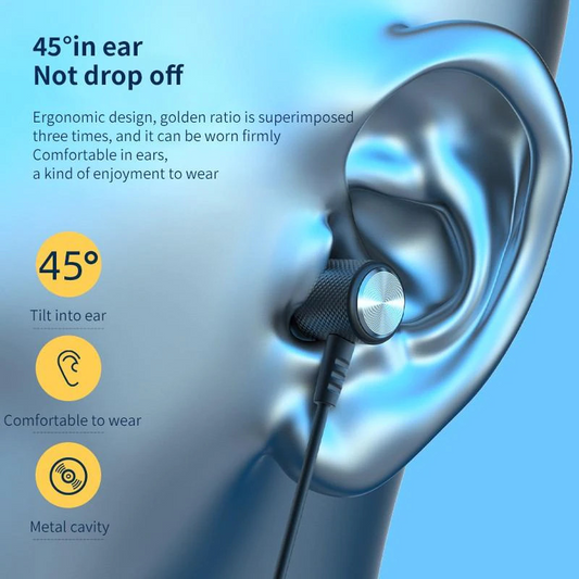 Neckband Magnetic Wireless Earphones Bluetooth 5.2 Headset With Mic