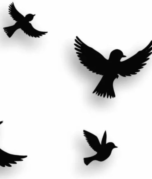 6 Flying Bird Decoration for Wall, Home and Bedroom Decorations