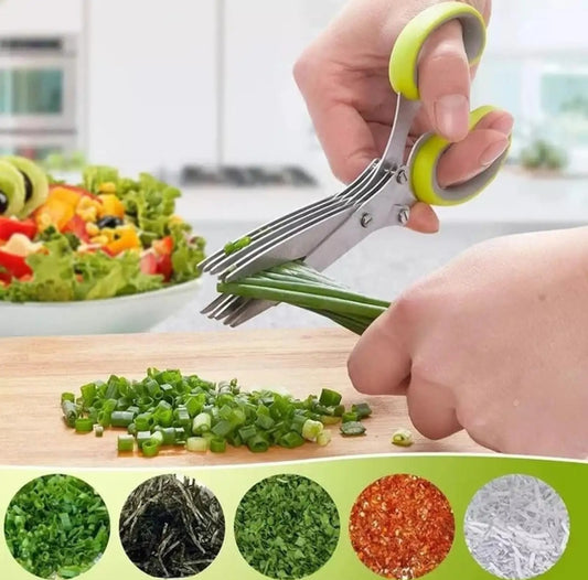 Kitchens 5 Layers Stainless Steel Scissors ✂️, Kitchen Gadgets, Kitchen Helper Utensils