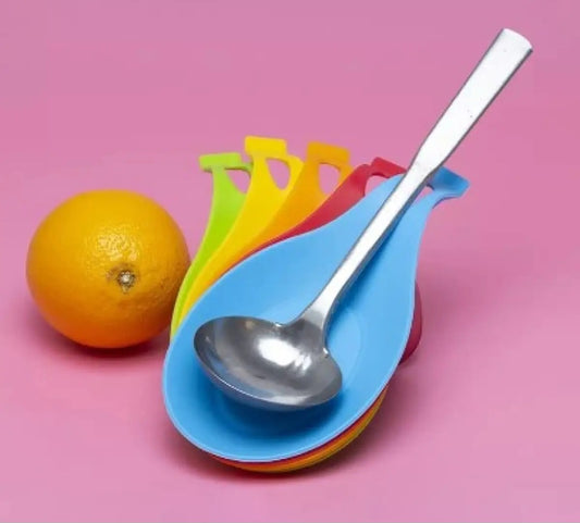 1 ٹکڑا سلیکون ہیٹ ریزسٹنٹ سپون ریسٹ کچن ٹول