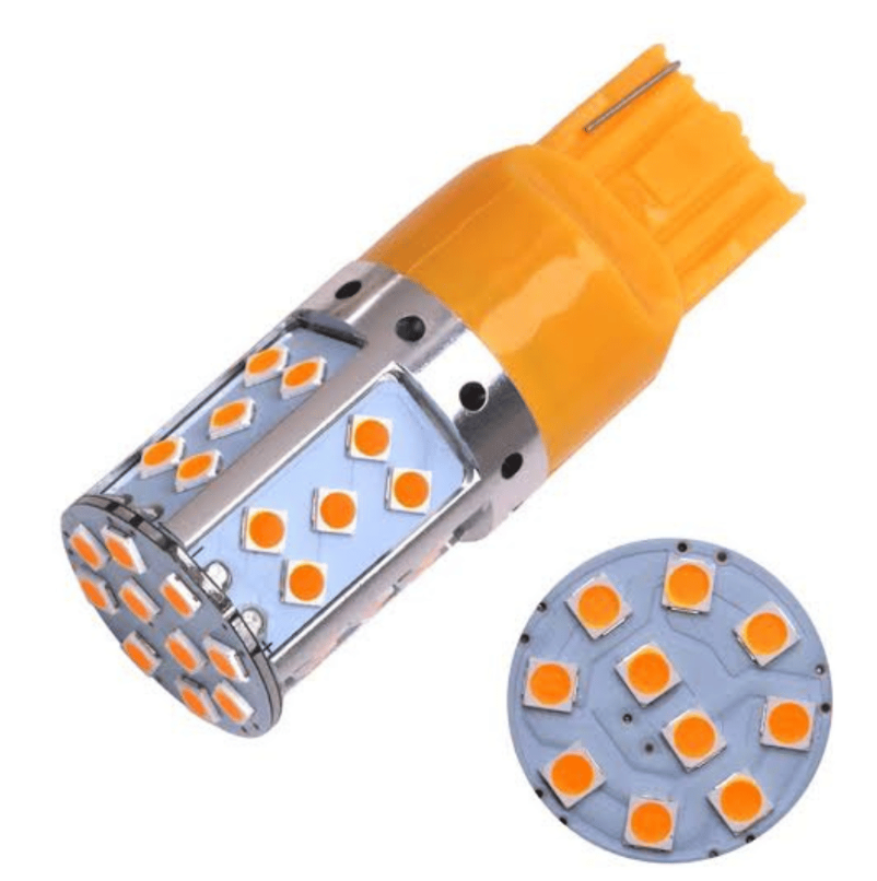 Car LED Orange Bulbs | Reverse Light Bulb Orange | Double Point Bulb Reverse