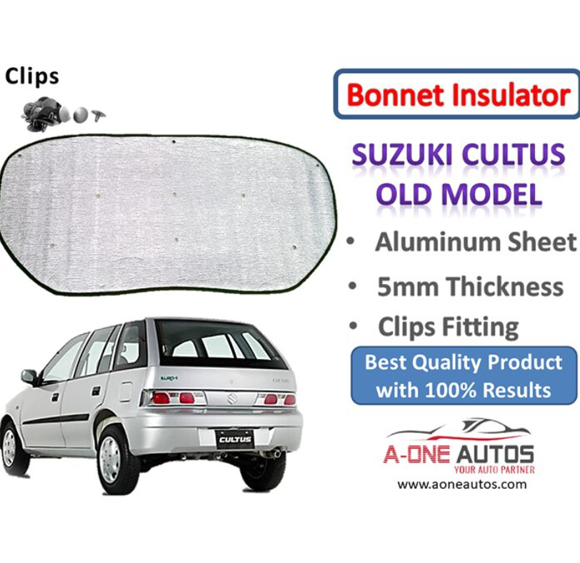 Suzuki Cultus | Bonnet Insulator for Heat Resistance & Sound Proofing 5mm Thickness
