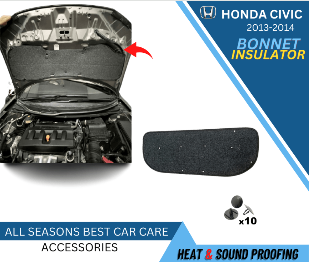 Bonnet Insulator Honda Civic Rebirth 2014 For Heat Resistance & Sound Proofing