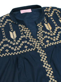 Girls Summer 2Pcs Suit VG77-A Navy