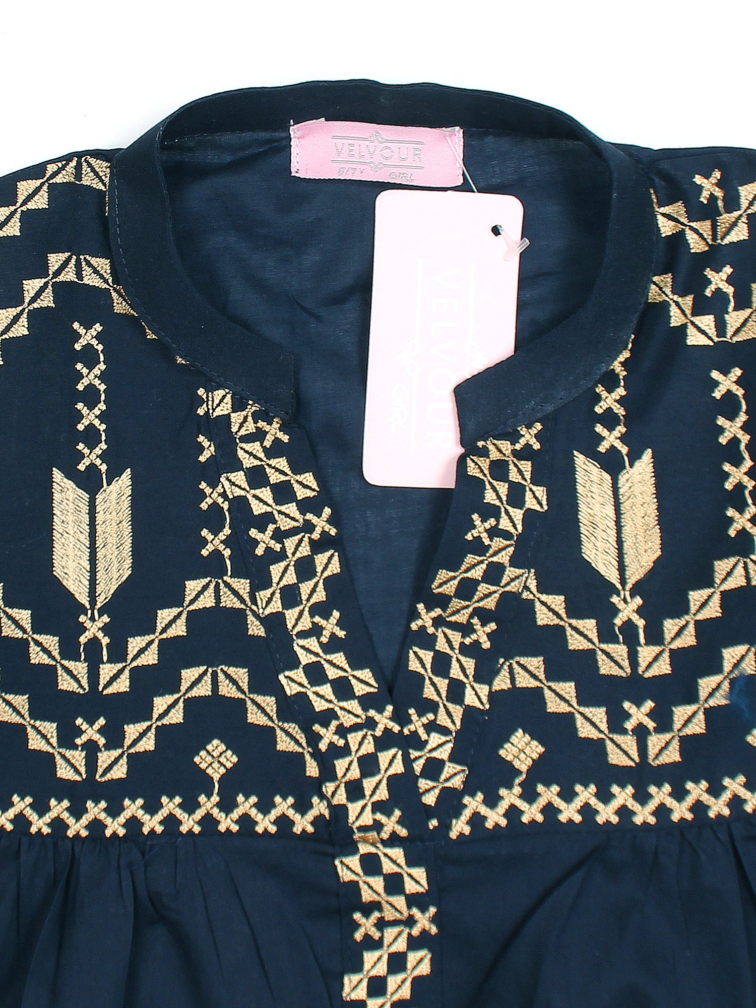 Girls Summer 2Pcs Suit VG77-A Navy