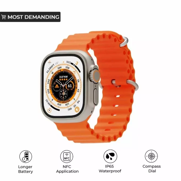 Rhizmall Watch 8 Ultra 4 in 1 Straps Smart Watch