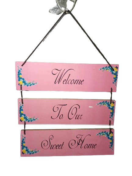 Welcome to Our Sweet Home - Wall Hanging Board