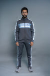DYE FABRIC BOSS TRACK SUIT CHARCOAL