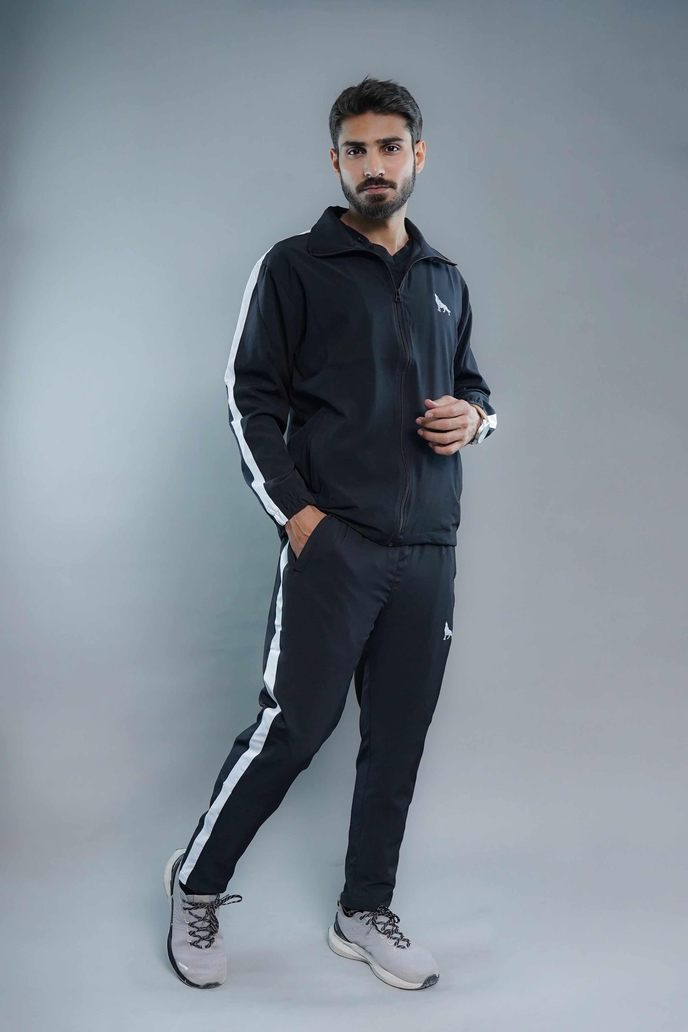 JR MEN'S TRACK SUIT BLACK