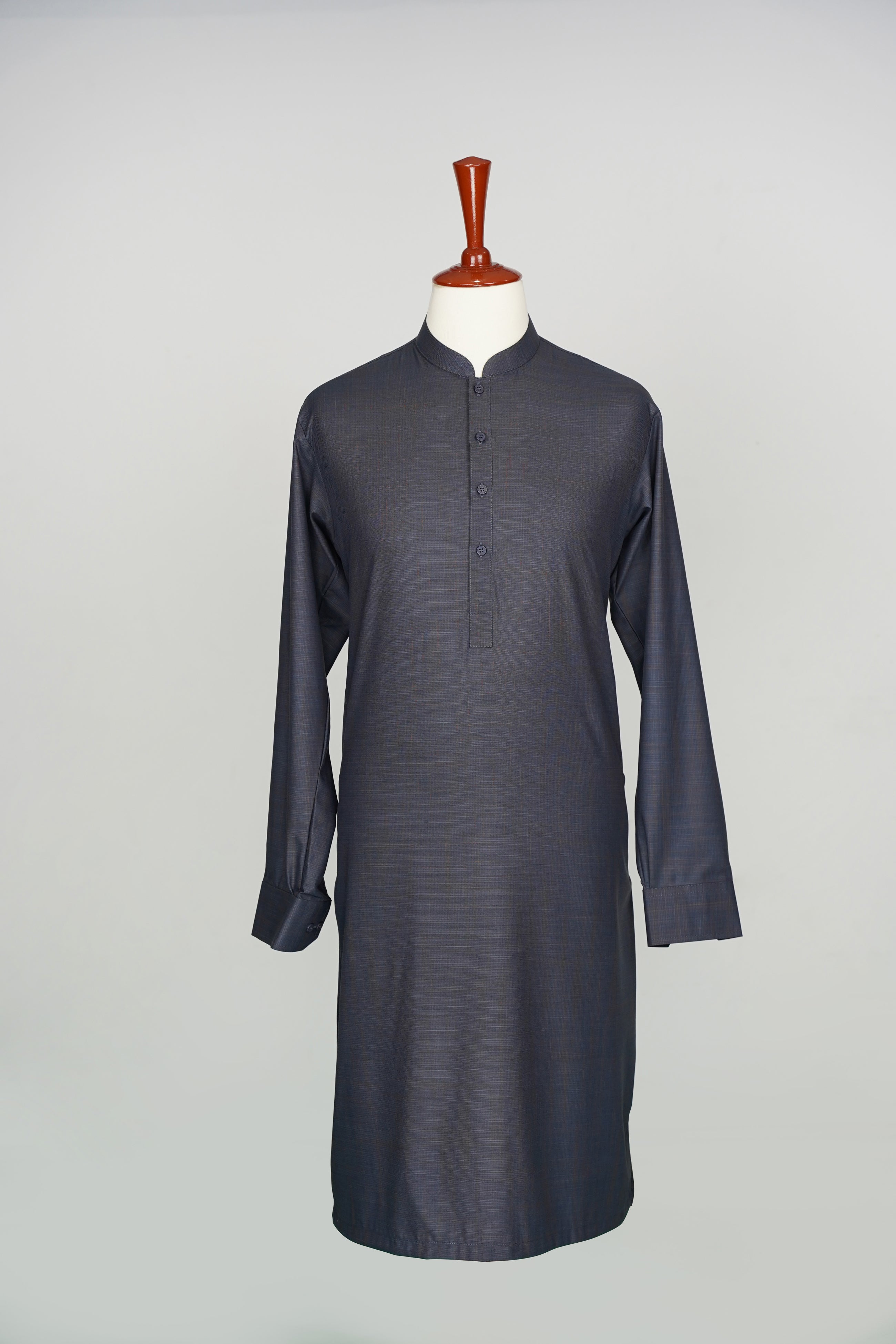 WASH & WEAR SLUB TEXTURE SHALWAR KAMEEZ SOLID BLUE