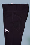 WOMEN TIGHTS WITH POCKET CHARCOAL