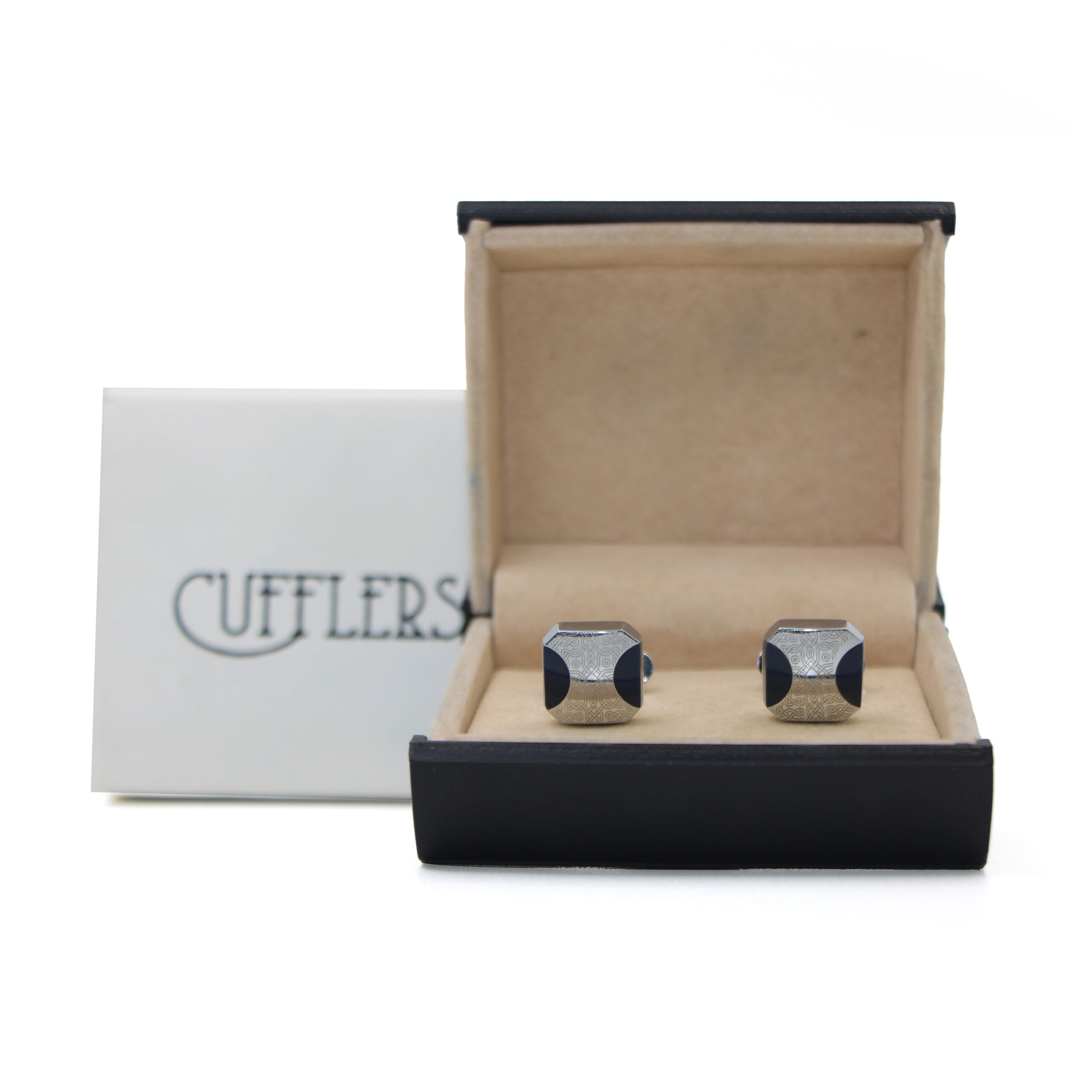 Cufflers Vintage Hexagon Cufflinks with Free Gift Box - CU-1016