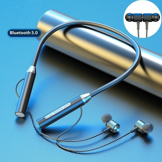 Neckband Magnetic Wireless Earphones Bluetooth 5.2 Headset With Mic