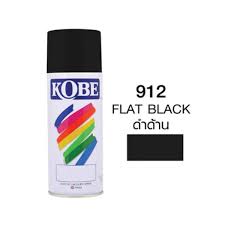 KOBE COLOR SPRAY 912 ( FLAT BLACK )
