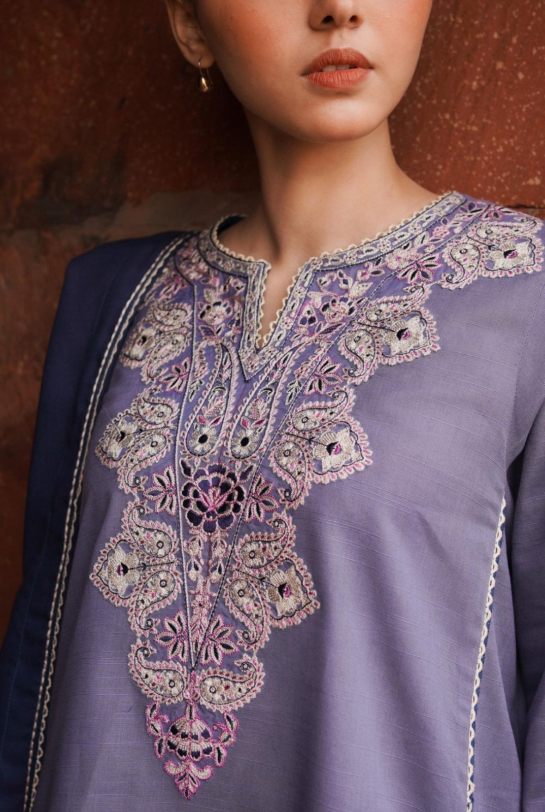 Dhanak Heavy Embroidery Suit