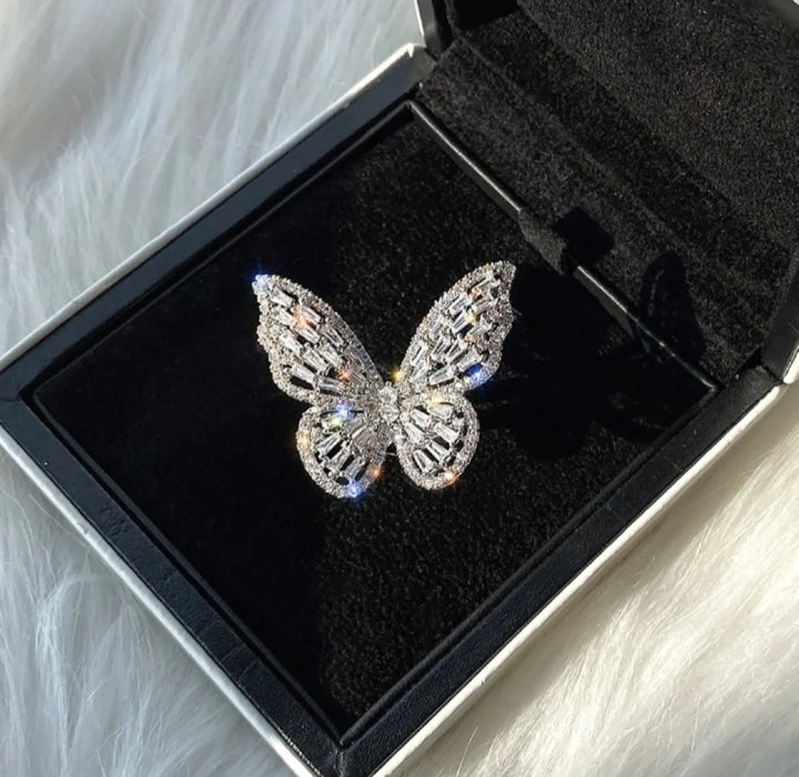 Butterfly Zircon Ring