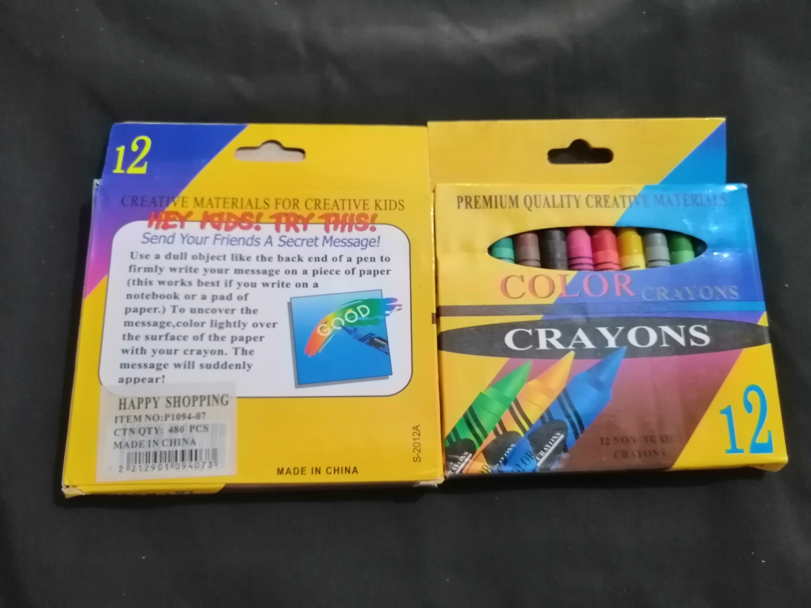 Crayons Colors - 12 PCS
