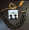 Black Necklace with Earrings