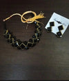 Black Necklace with Earrings
