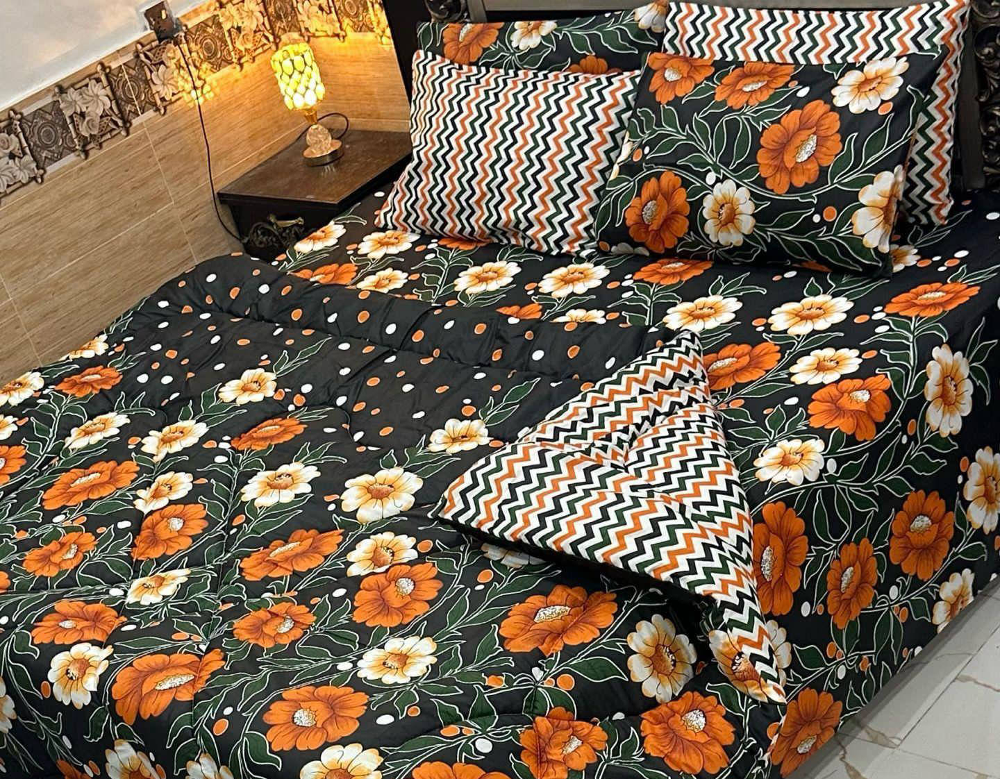 Bed Sheet Set with Vicky Razai