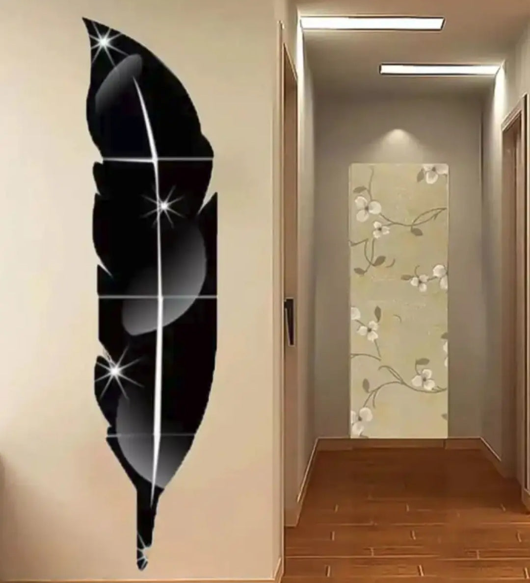 Glorya Decor Acrylic Mirror Wall Leaf, 3D wall stickers,  DIY  Decor Art Wall Decorations