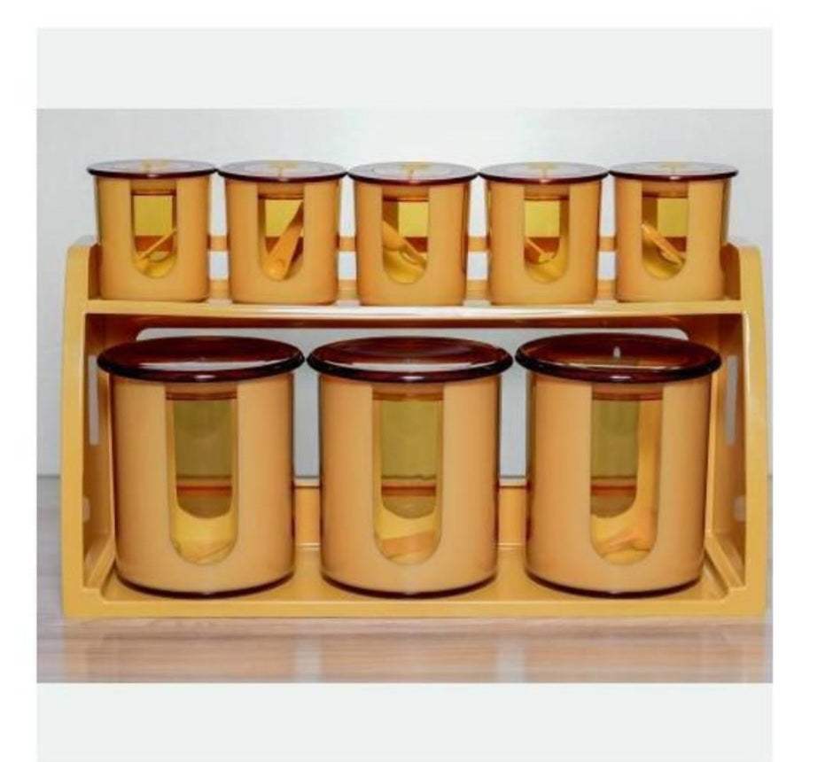 9 Pcs High Quality Spices Air Tight Jars, Multi-purpose Food Spices Condiments Storage Boxes
