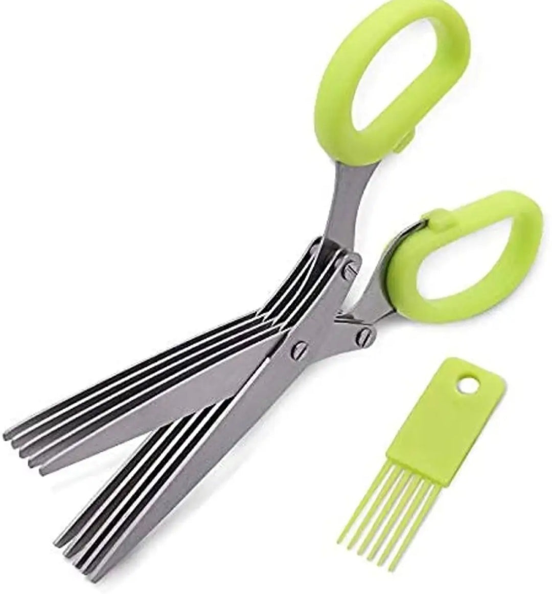 Kitchens 5 Layers Stainless Steel Scissors ✂️, Kitchen Gadgets,  Kitchen Helper Utensils