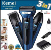 KEMEI KM6331 3 in 1 Rechargeable Hair Trimmer for Shave