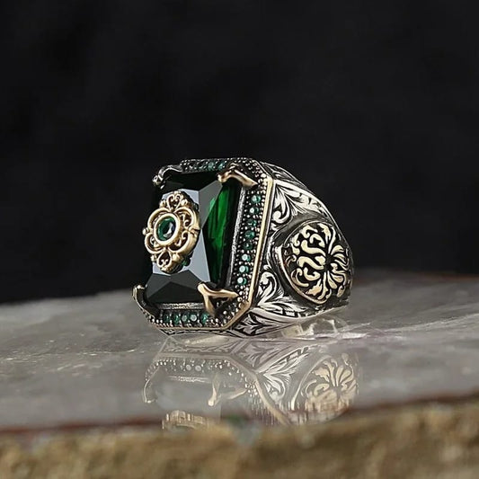 Ruby Handmade Turkish Signet Ring