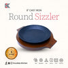 Cast Iron Sizzler 8 Inch Round Naturally Non Stick, Seasoned. Krucible Kitchen