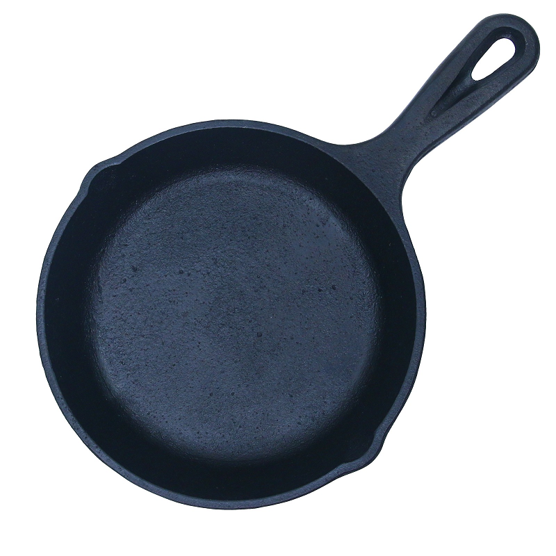Cast Iron Skillet 8 Inch (20 CM) Naturally Non Stick, Seasoned. Krucible Kitchen, Frying Pan