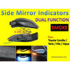 Side Mirror Neon Light in Smoke with Dual Function