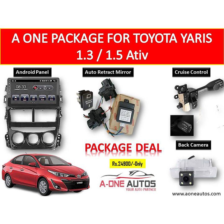 A One Package For Toyota Yaris 1.3 / 1.5 Ativ for Both