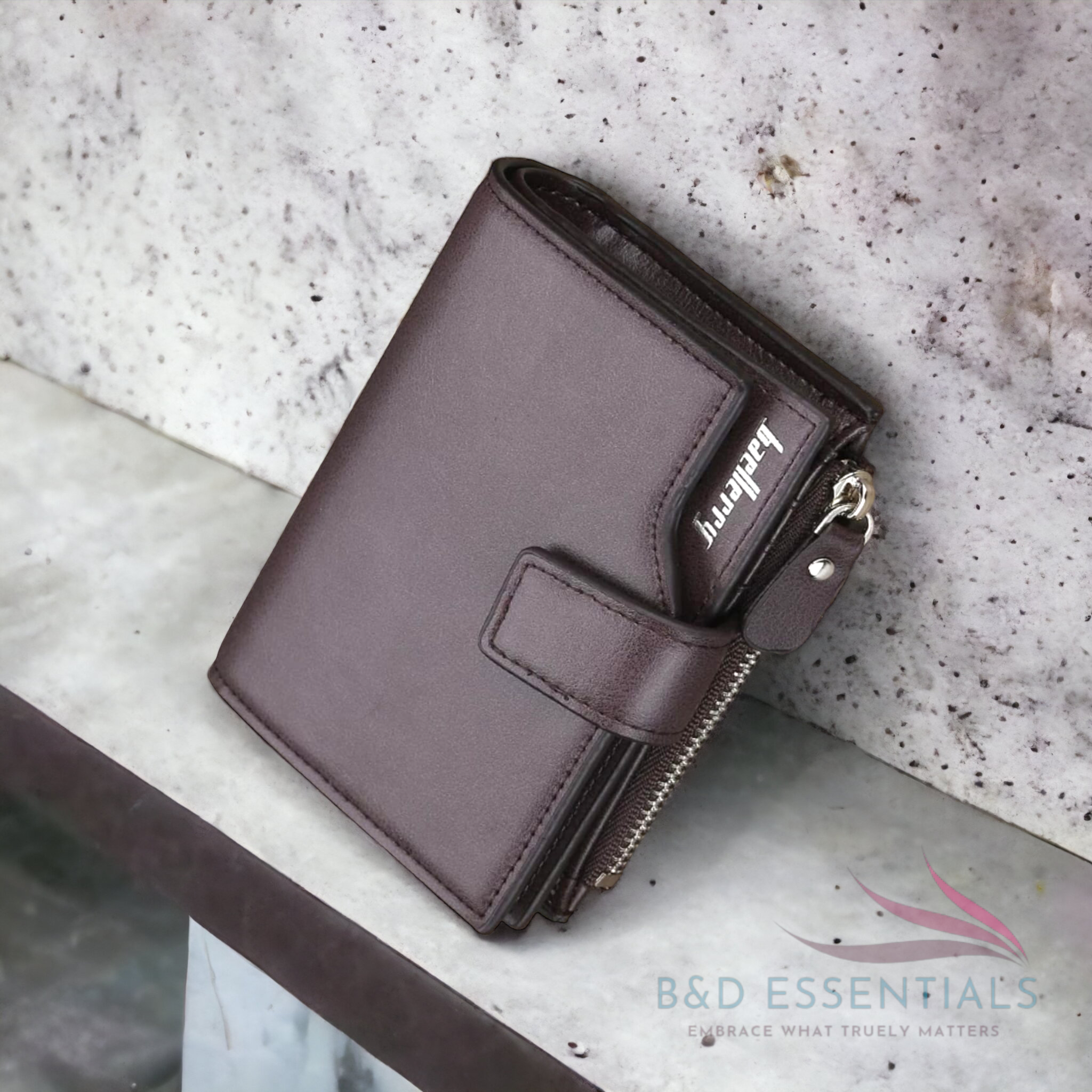 Premium Boweisi Design: Spacious Classic Wallet with High-Quality Card Holder and Bonus Coin Pouch