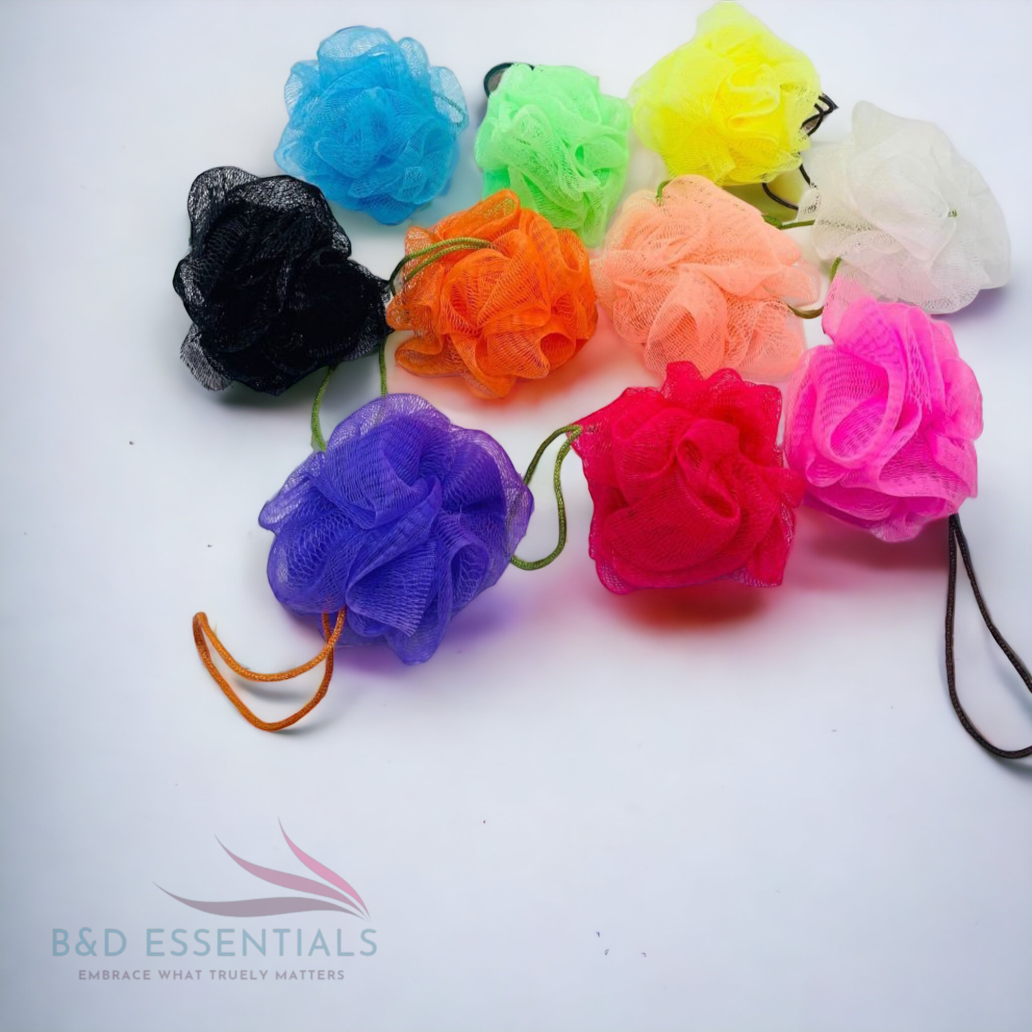 Vibrant Color Burst: Luxury Bath Loofah for a Refreshing Cleanse