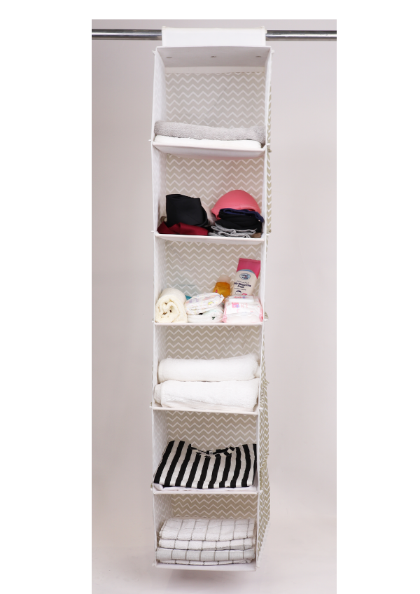 Qoolish Pack of 1 Hanging Storage Organizer - Sort and store in style