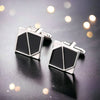 Sophisticated Two-Tone Cufflinks for Men With Brand Box