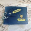 Customized Metal Name Plate with Charm Wallet With Original Brand Box