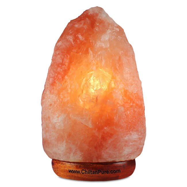 Natural Pink Salt Lamp [Large] – Set up a luxurious interior, emits calming amber, light up room, boosts mood & improves sleep – 100% natural salt