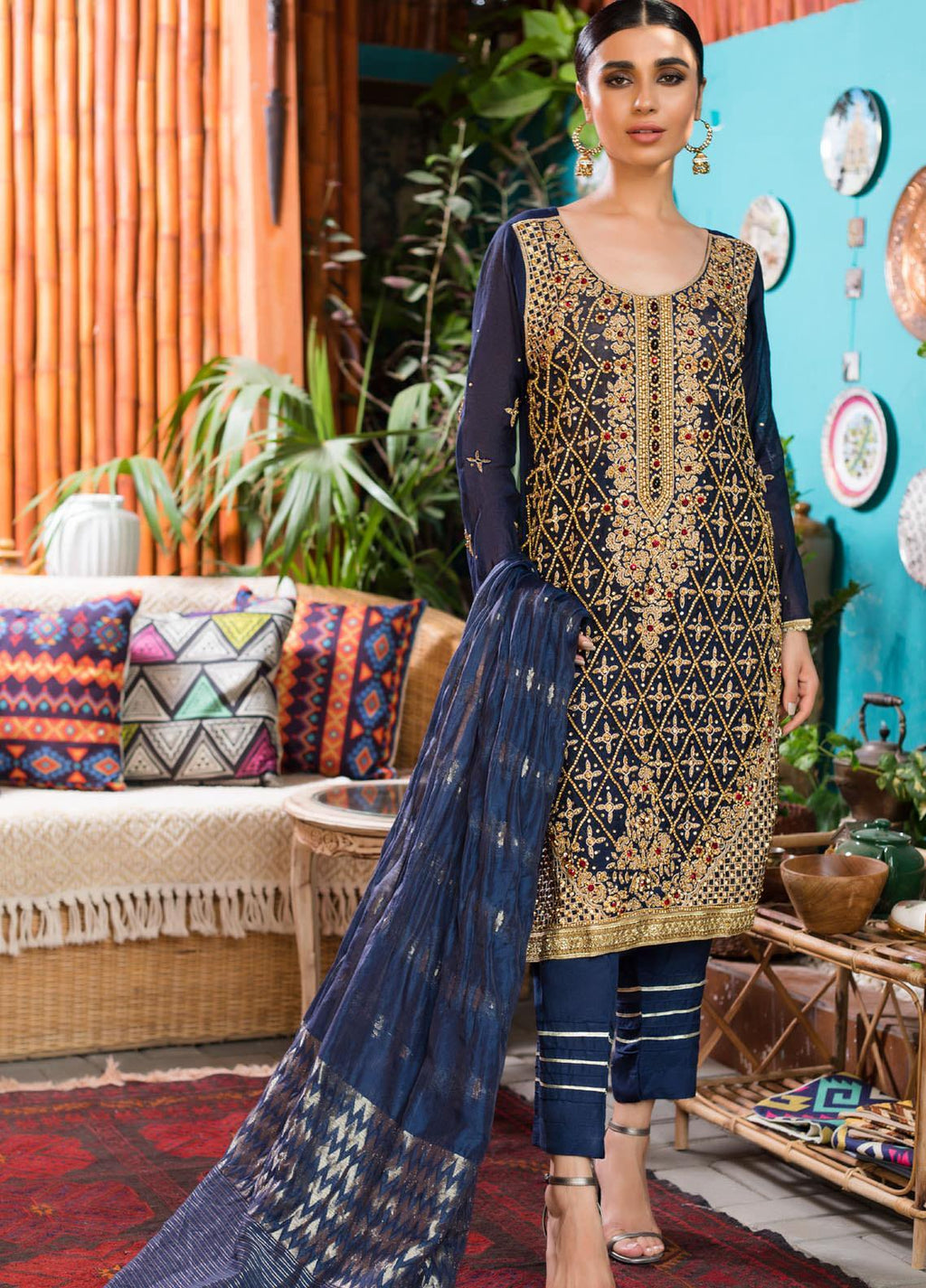 Rizwan Ahmed by Zohan Textiles Embroidered Organza Unstitched 3 Piece Suit ZT20RA D-02 – Festive Collection